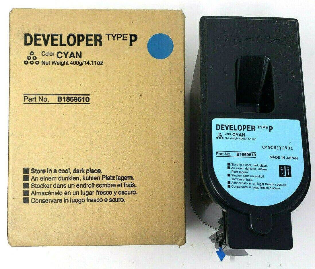 Blue Cyan Toner Developer Type P B1869610 for Ricoh Aficio 3131 SDC-53 Original