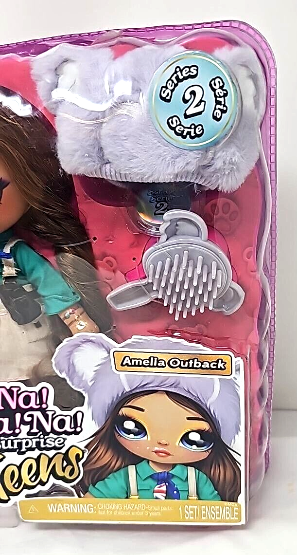 Na Na Na Surprise Teens 11" Fashion Doll Amelia Outback Soft Poseable Koala Hat