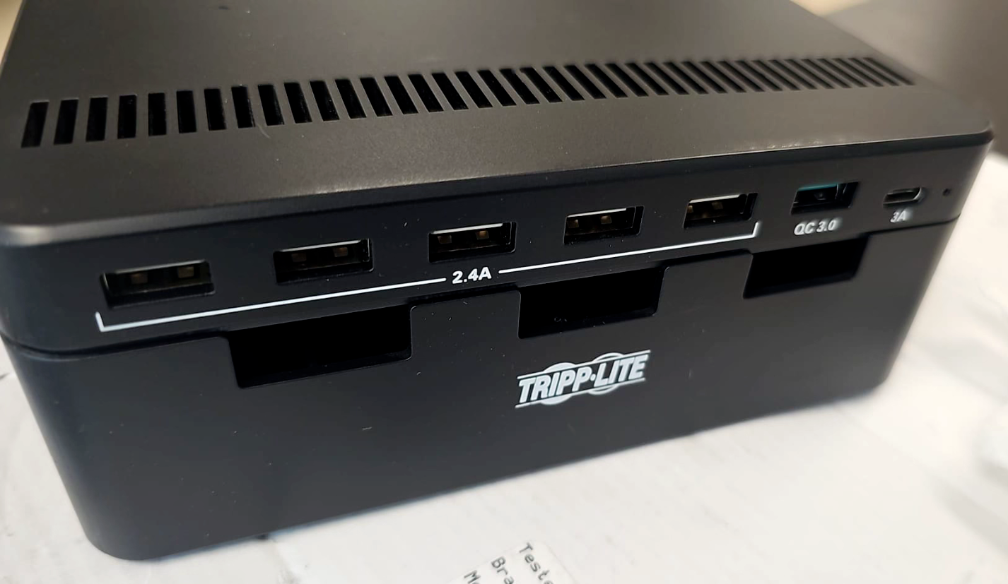 Tripp Lite 7 USB A C Charging Station Quick Charge Port Hub Smartphone Tablet