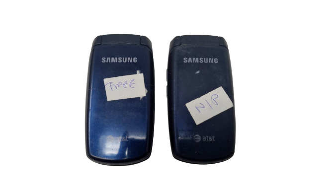 2 Lot Samsung SGH-A137 Cellular GSM Flip Phone AT&T Need Repair Wholesale As Is
