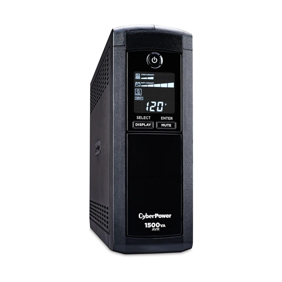 CyberPower CP1500AVRLCD Intelligent LCD UPS AVR Mini Tower System 900W 1500VA