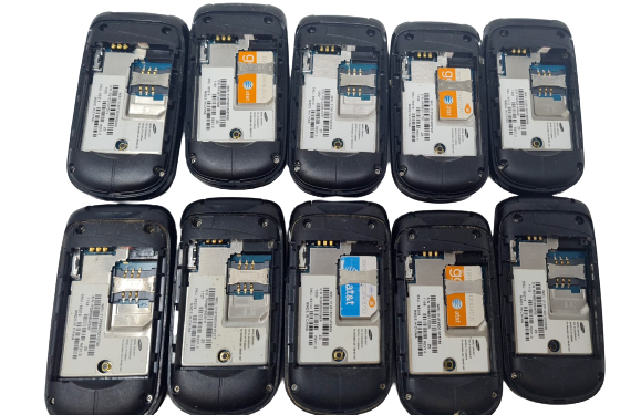 10 Lot Samsung SGH-A107 Flip Phone GSM Wholesale As Is Used A107 CLAM Wholesale