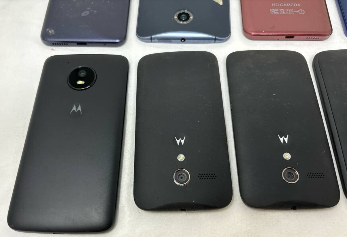14 Lot Mixed Smartphone Moto G G3 Pure Nexus Samsung Galaxy S22 Ultra Repair