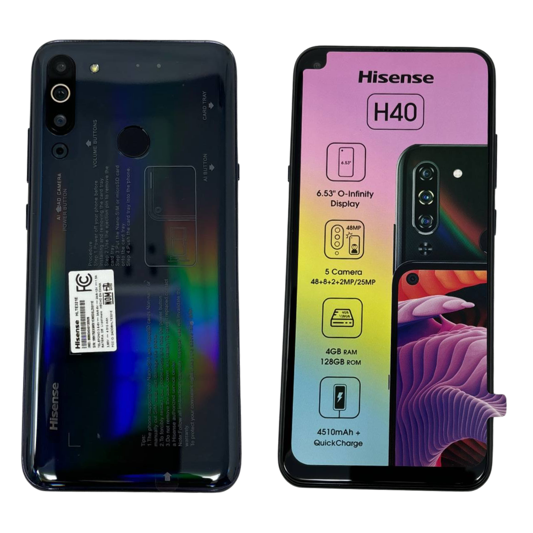 Hisense Infinity H40 Smartphone Capture Magic AT&T Quad 128GB Unlocked 6.53 48MP