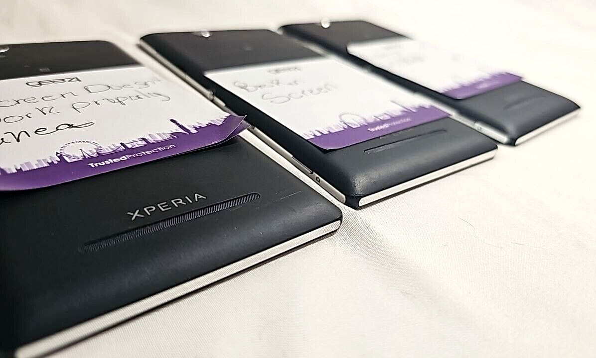 Lot of 3 Sony Xperia C3 Dual Smartphone Wireless WiFi Cell Phone 4G Black READ