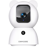 Cinmoore Indoor WiFi Baby and Pet Monitoring Security Camera Color Night Vision