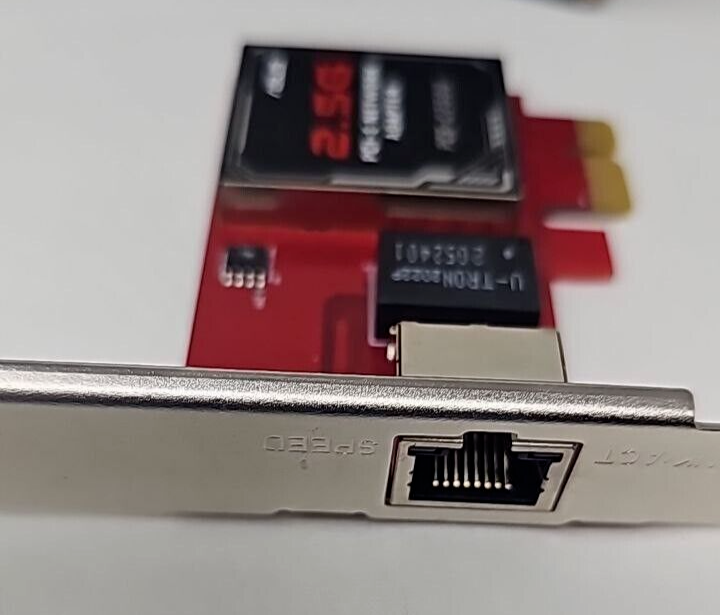 Asus PCE-C2500 2.5G Base-T PCIe Card Network Adapter RJ45 Port for Windows Linux