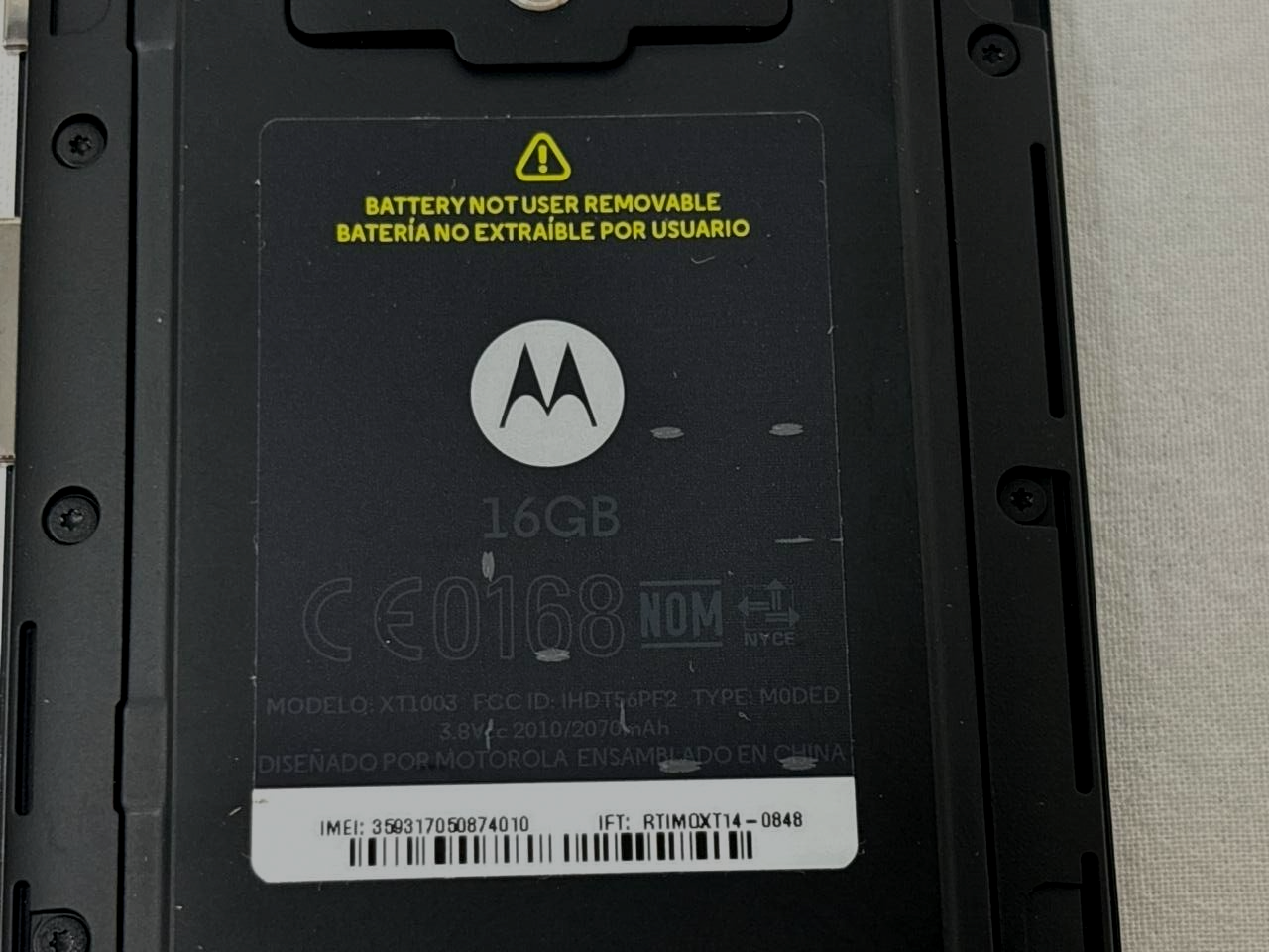 Motorola Moto G Ferrari Edition XT1003 Smartphone Phone Android Nextel RARE OB