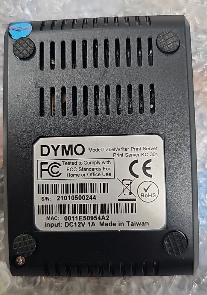 Dymo LabelWriter Print Server Wireless Network for Label Makers 400 450 4XL