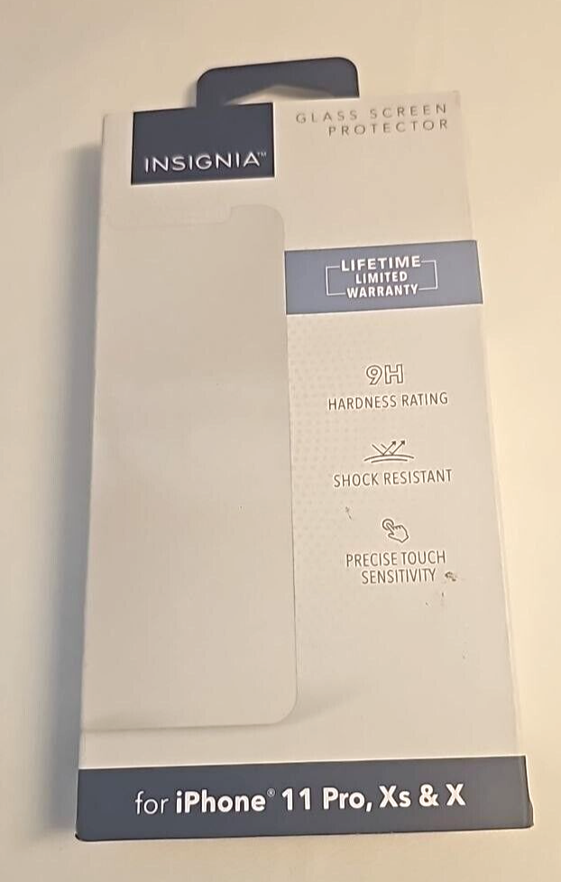 Insignia Tempered Glass 9H Screen Protector for Apple iPhone 11 Pro XS X Clear