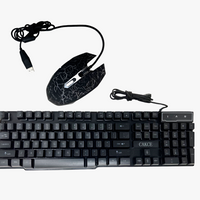 BlueFinger RGB Wired USB Gaming Keyboard and Mouse Ergonomic Combo Set