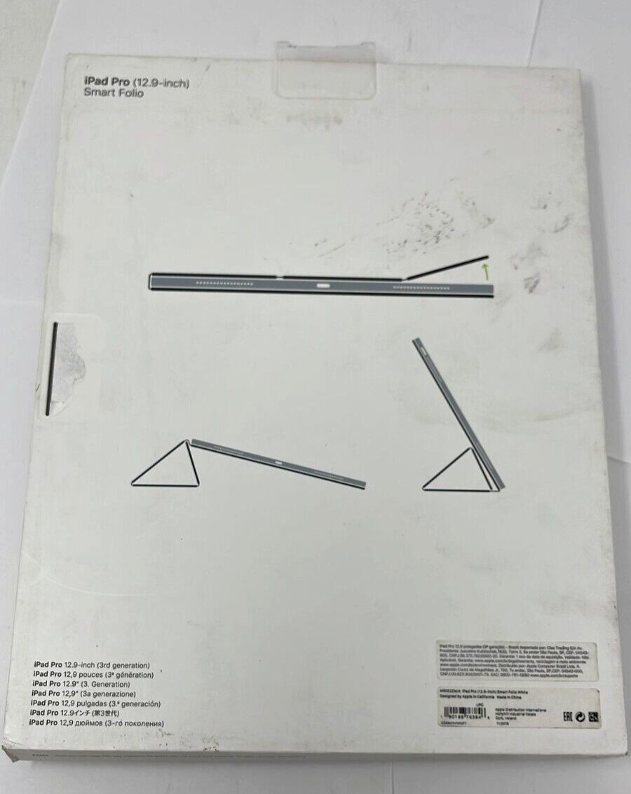 Smart Folio 12.9 " for Apple iPad Pro 3rd Generation MRXE2ZM/A White OEM