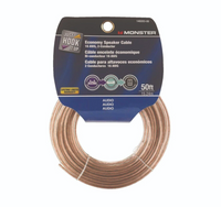Monster Economy Speaker Wire 16 AWG 2 Conductor Cable Just Hook It Up 50ft Long