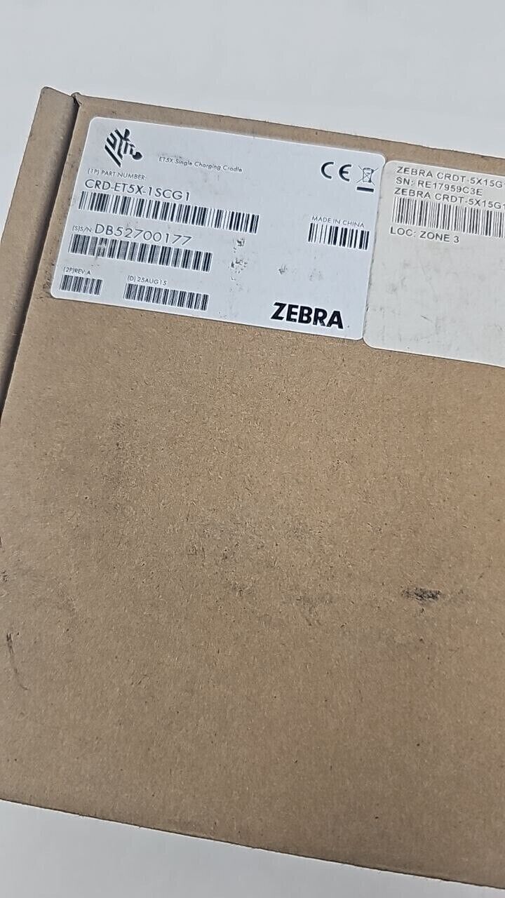 Zebra Single Slot Charge Cradle Docking Station for Tablet ET50 ET55 ORIGINAL