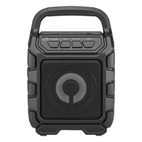 iLive ISB199B Wireless Bluetooth Party Speaker FM Radio LED Lights USB SD Black