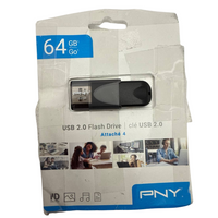 PNY Attache 4 64GB USB 3.0 Flash Drive High Speed Portable Data Storage Device