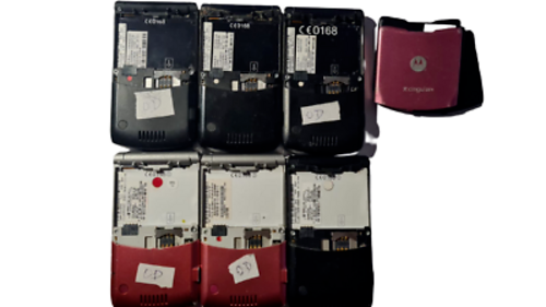 6 Lot Motorola Razr V3 Flip Phone Wholesale used Need Minor Repairs WHOLESALE