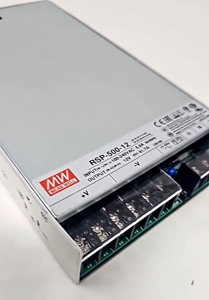 Mean Well RSP-500-12 Switching Fan Power Supply 500W 12V PFC Function PSU