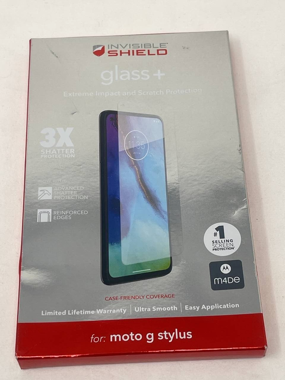 Zagg Invisible Shield Glass for Moto G Stylus Screen Protector Extreme Impact