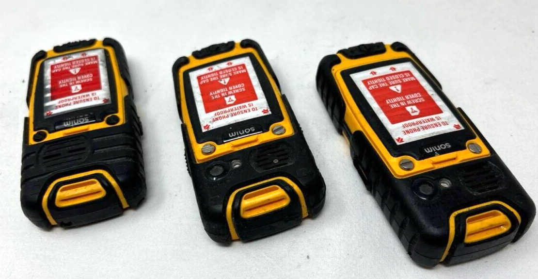 Lot of 3 Sonim XP3.20 Quest Cell Phone Ultra Rugged Bluetooth 3G Waterproof READ