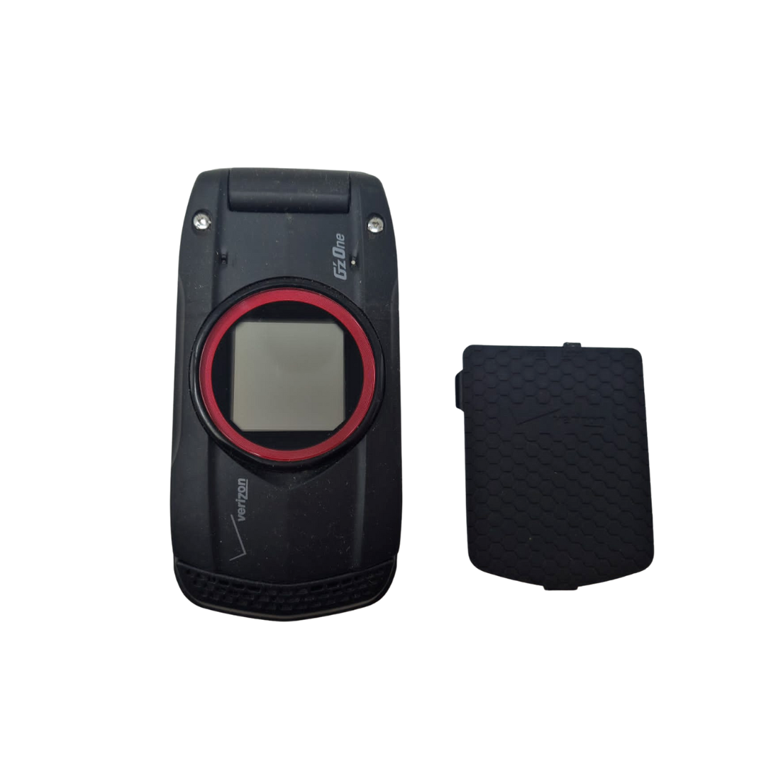 Casio G'zOne Ravine C751 Verizon Vintage Flip Phone - Handset and Door