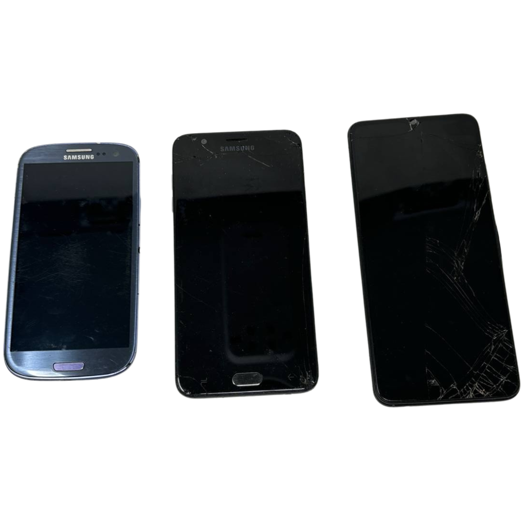 3 Lot Wholesale Samsung Galaxy S3 J7 Prime A03s Untested WHOLESALE As Is Read