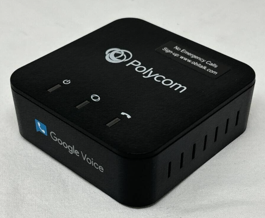 Polycom Obihai OBi200 1 Port VoIP Adapter with Google Voice Fax Support for Home
