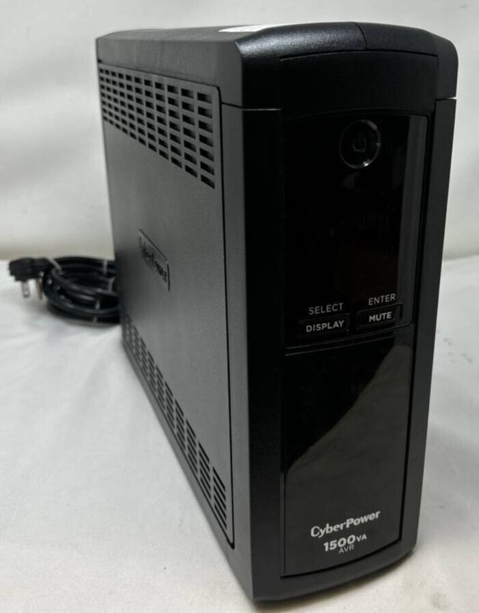 CyberPower CP1500AVRLCD Intelligent LCD UPS AVR Mini Tower System 900W 1500VA