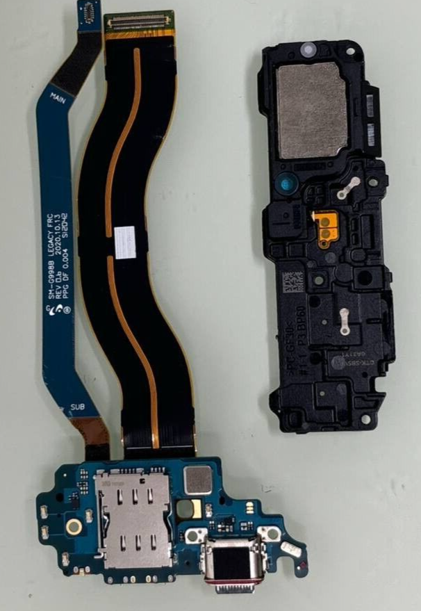 Charging Port Flex Cable & Loudspeaker for Samsung Galaxy S21 Ultra SM-G998 Orig