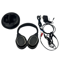 iLive IAHRF79B RF Wireless RF Headphones with Charging Dock TV Audio Sound