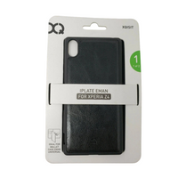 Xqisit iPlate Eman Lether Slim Case For Sony Xperia Z4 Black Protective Cover