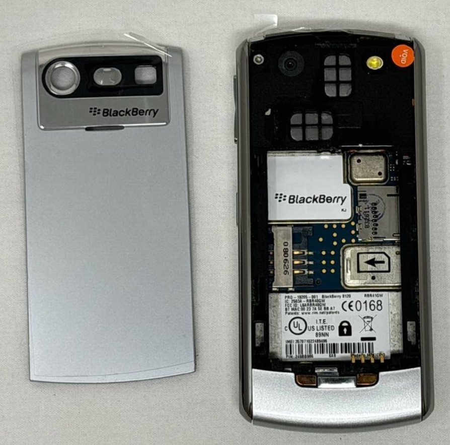 BlackBerry Pearl 8120 Cellphone 2MP 2G GSM Unlocked 2.2" LCD Silver Gray
