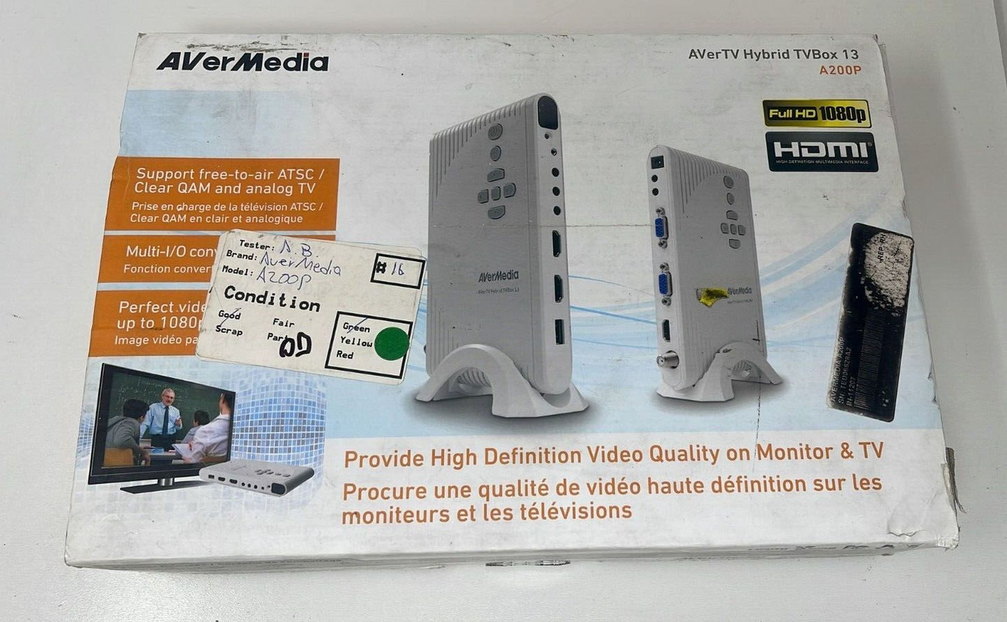 Avermedia A200P Avertv Hybrid TVBox 13 HDMI Digital Converter TV Box Kit