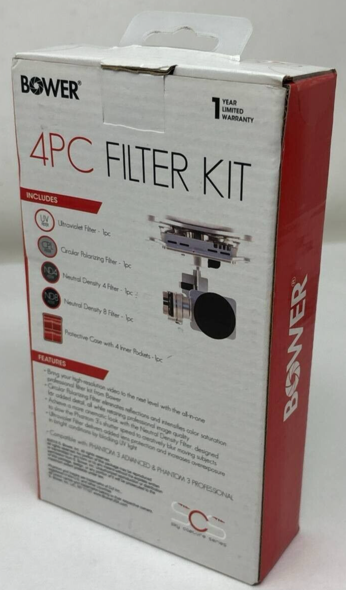 4 Pack Bower Sky Capture Series Filter for Phantom 3 Professional & Advanced