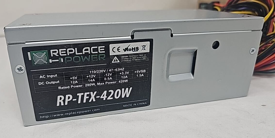 Power Supply TFX Low Ripple and Noise 420W for PC Computer Upgrade Parts