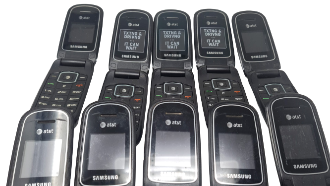 10 Lot Samsung SGH-A107 Flip Phone GSM Wholesale As Is Used A107 CLAM Wholesale