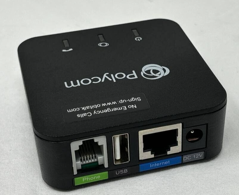Polycom Obihai OBi200 1 Port VoIP Adapter with Google Voice Fax Support for Home
