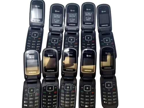 10 Lot Samsung SGH-A107 Flip Phone GSM Wholesale As Is Used A107 CLAM Wholesale