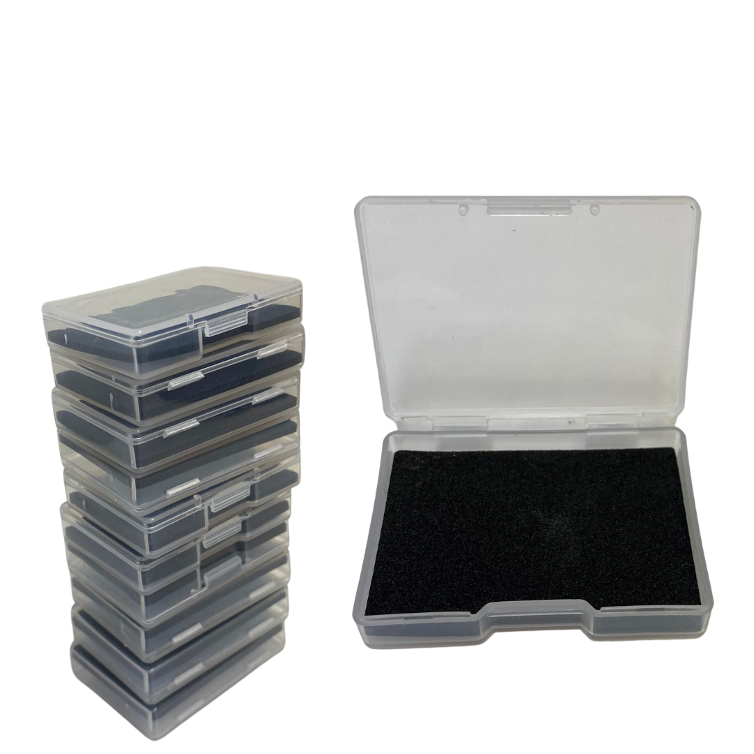 10 x Plastic Clear Jewelry Box Packaging For Rings Necklage Protect 1.75" x 1.3"