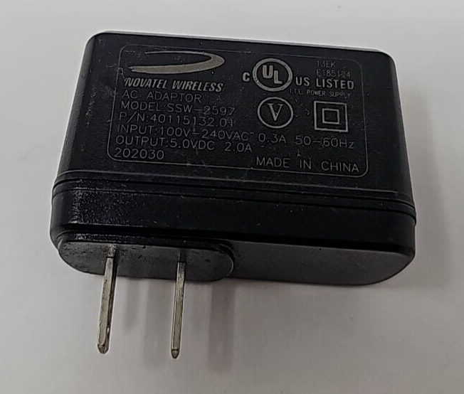 Novatel SSW-2597 USB Wall Charger Universal Cube Power Adapter 5V 2A Black