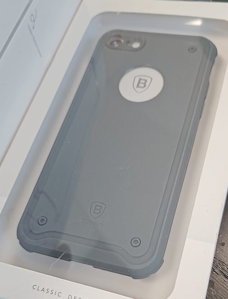 Baseus Shield Hard Case for Apple iPhone 6 6s 7 8 SE 2020 Grey Gray Slim Cover