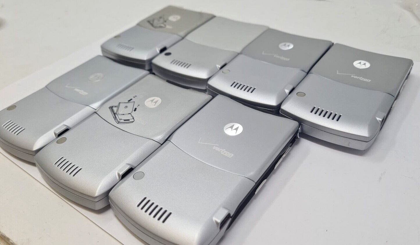 7 Lot Motorola Razr V3m Verizon Silver Used Wholesale Phone connection problems