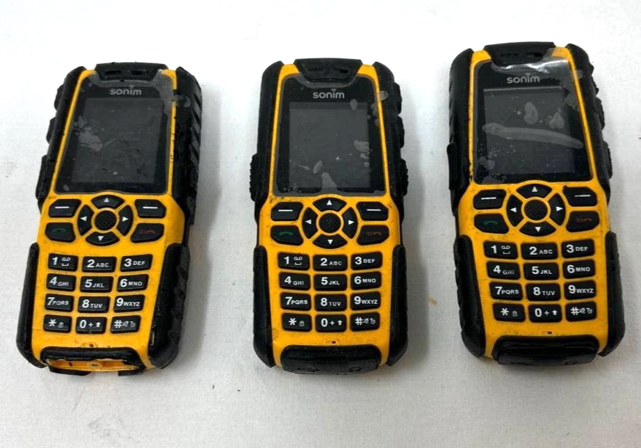 Lot of 3 Sonim XP3.20 Quest Cell Phone Ultra Rugged Bluetooth 3G Waterproof READ