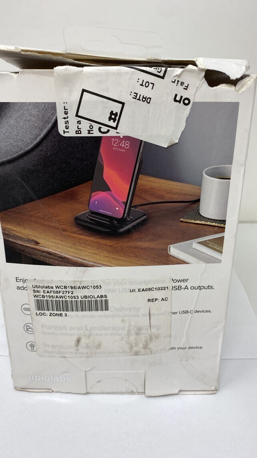 Ubiolabs Wireless Universal Fast Charging Stand with USB Charging Ports 10W