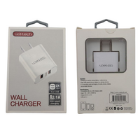 Ceatech Dual USB Wall Charger 2.1A Fast Speed Charging US Plug AC Power Adapters