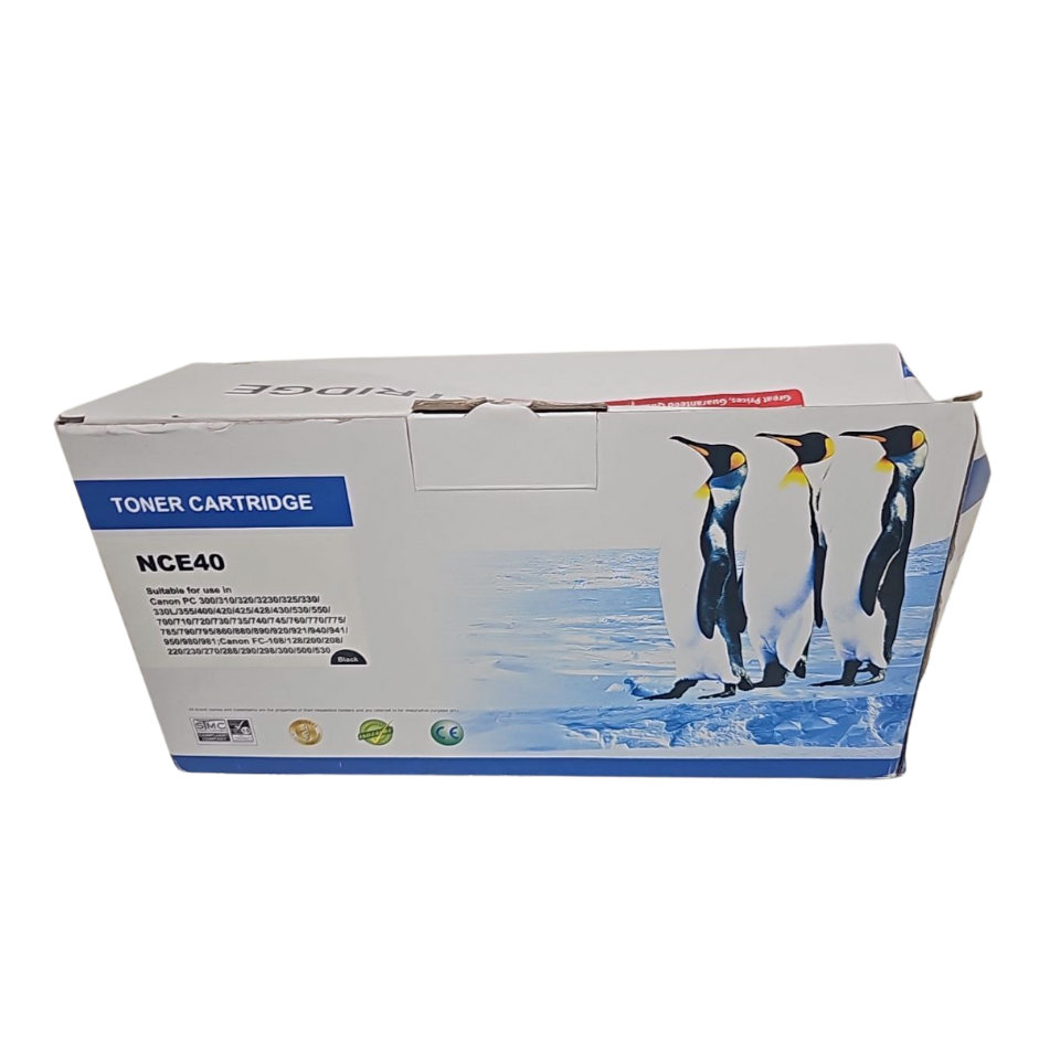 Toner Cartridge Black Replacement NCE40 for Canon PC 300 320 400 530 FC 108 200