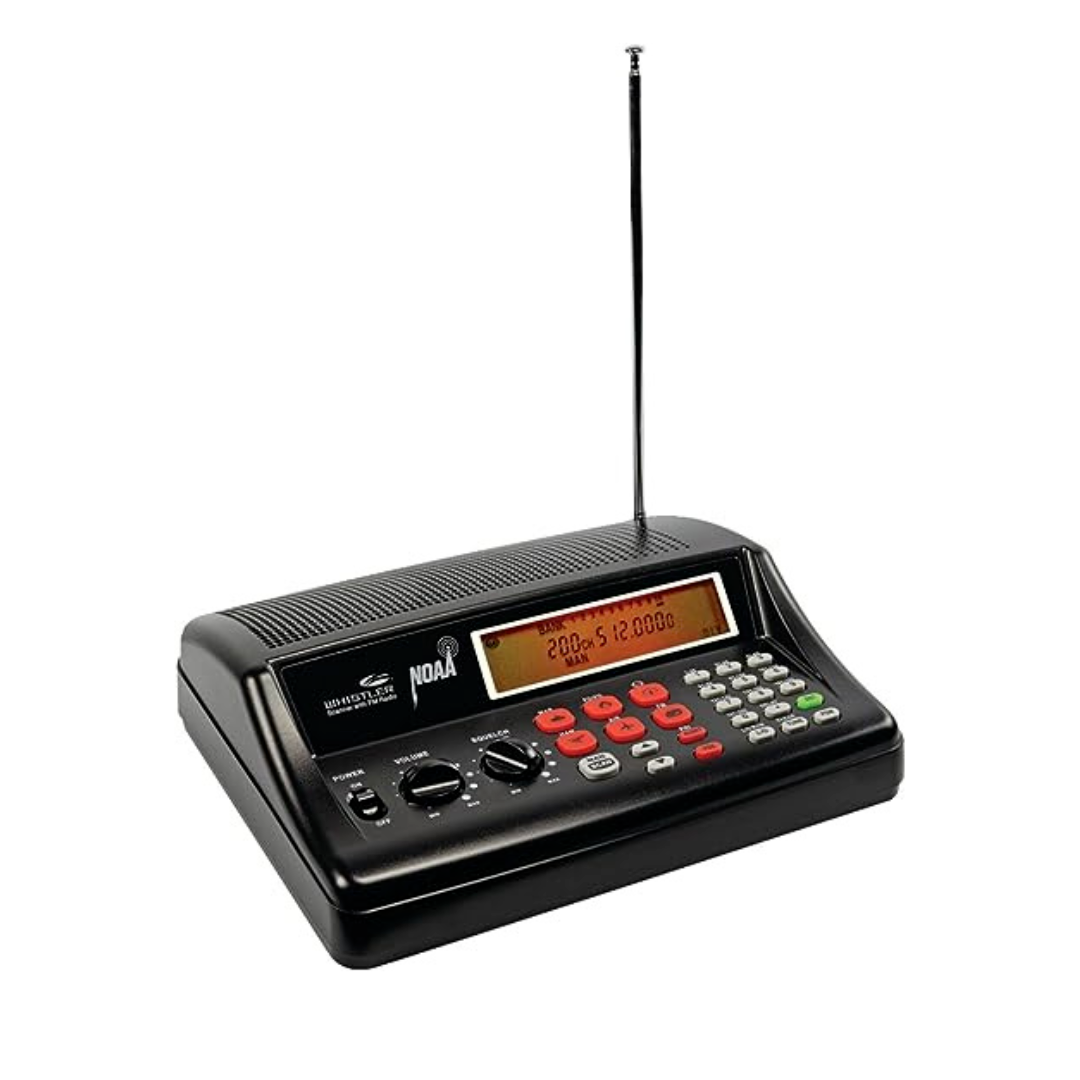 Whistler 300 Channel Desktop Analog Radio Scanner Weather Alerting FM Radio