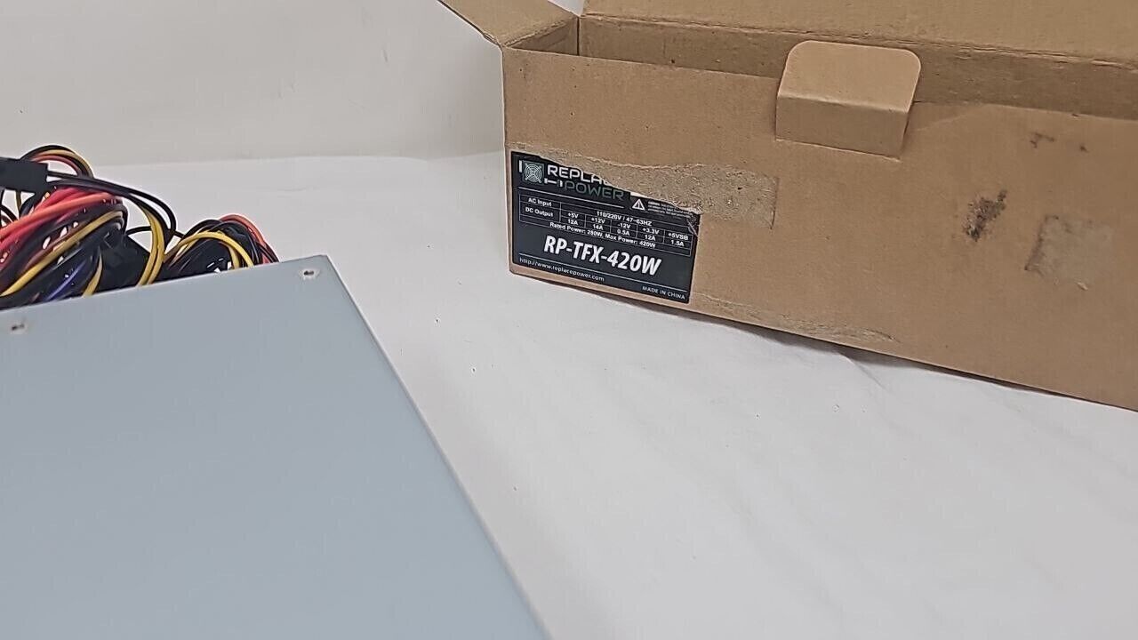 Power Supply TFX Low Ripple and Noise 420W for PC Computer Upgrade Parts