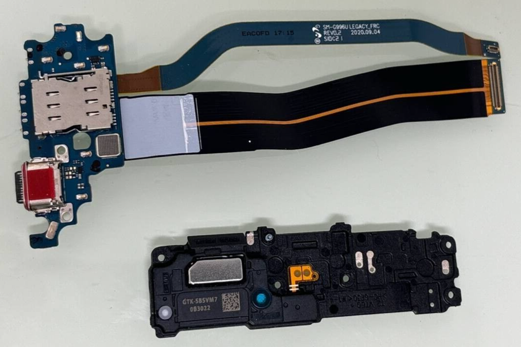 Charging Port Flex Cables & Loudspeaker for Samsung Galaxy S21+ SM-G996U OEM
