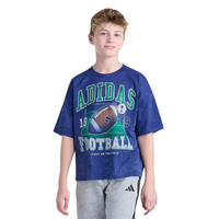 Youth Size XL Camo Wash Adidas Soccer Graphic Shirt Short Sleeve Navy Cotton